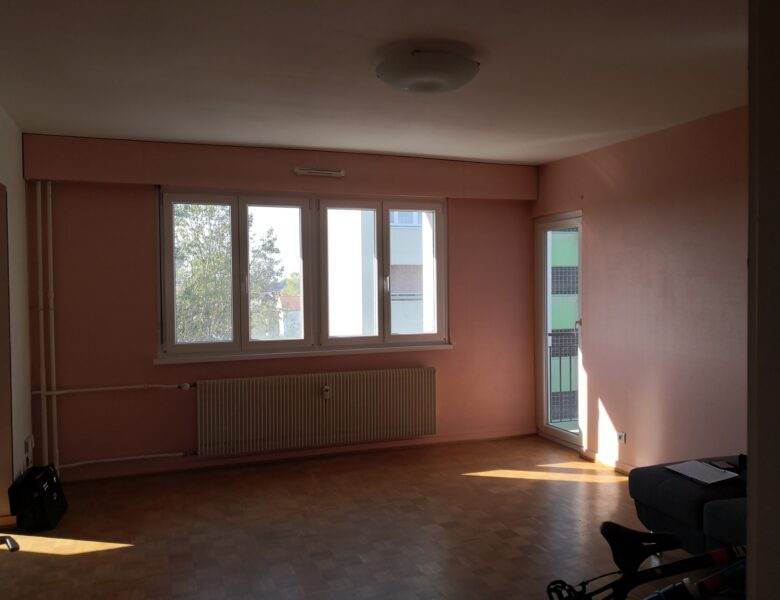 Logement avant rénovation - espace peu optimisé à Strasbourg